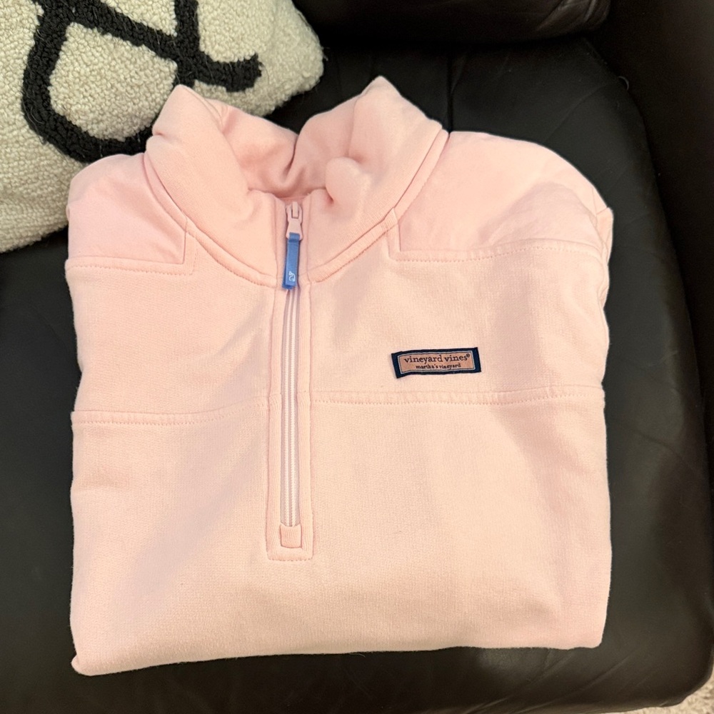 Vineyard Vines Light Pink Half-Zip Sweater Shep Sweater